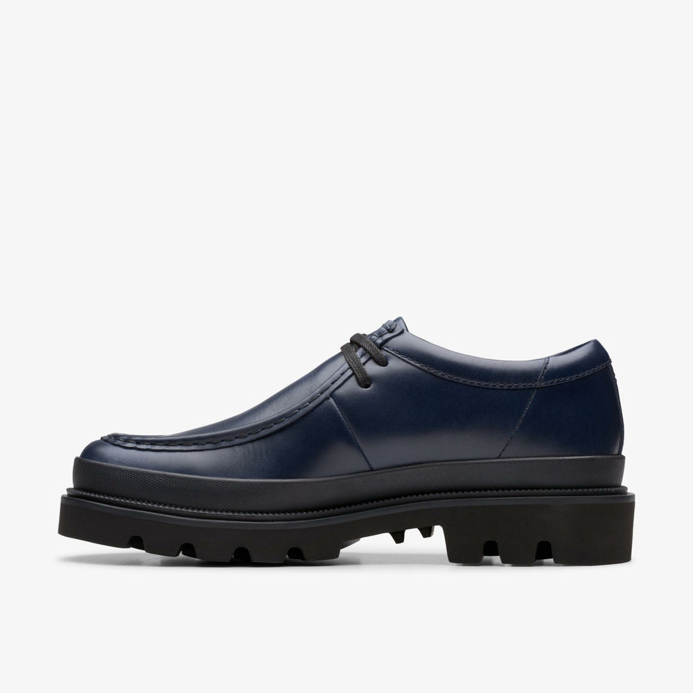 Badell Seam Navy Leather | Clarks US