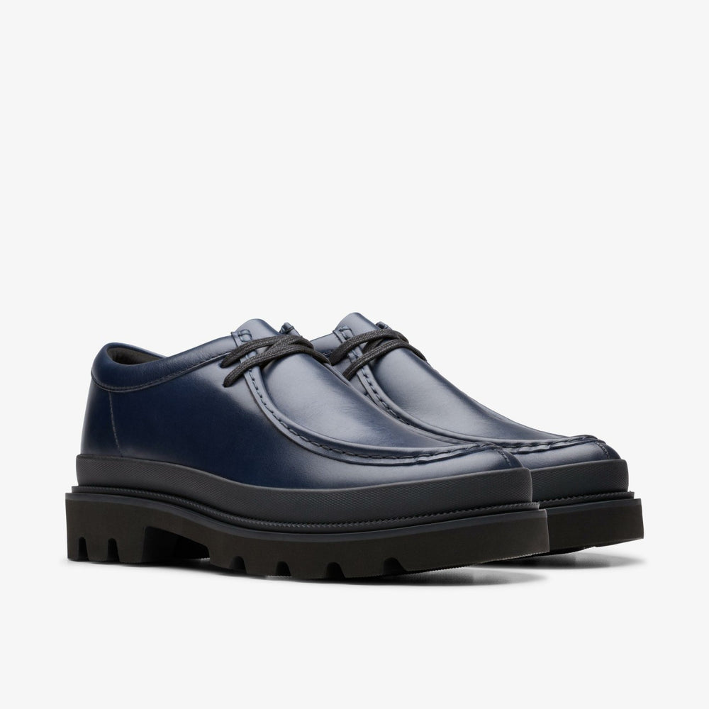 Badell Seam Navy Leather | Clarks US