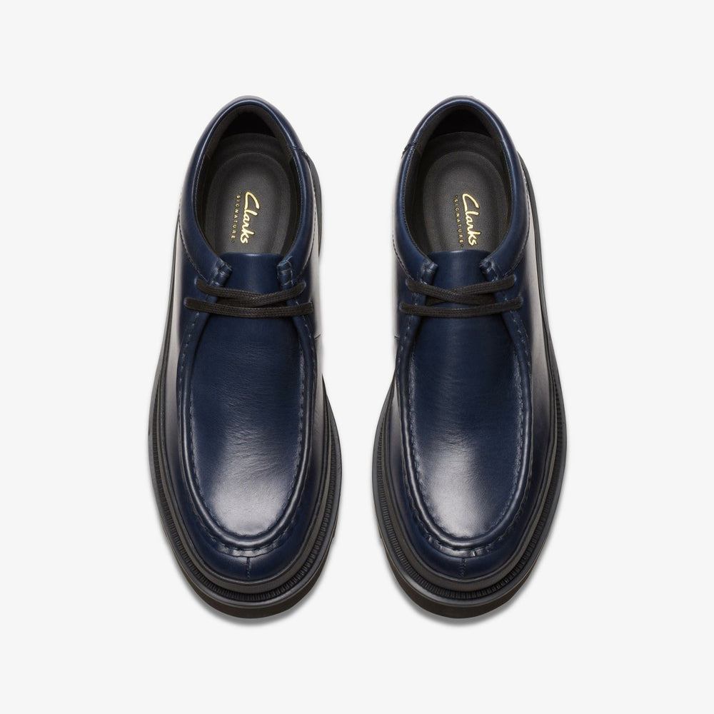 Badell Seam Navy Leather | Clarks US