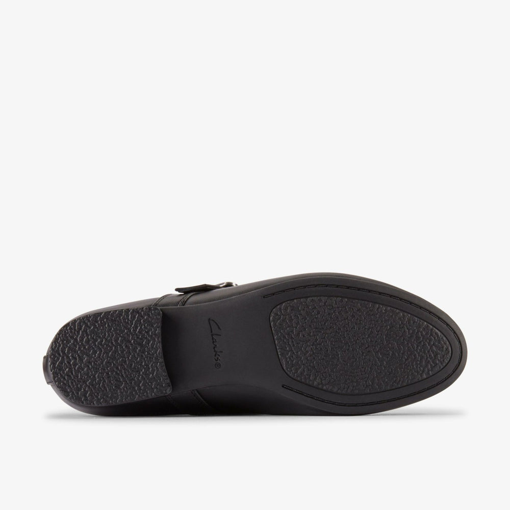 Fawna Bar Black Leather | Clarks Onsale