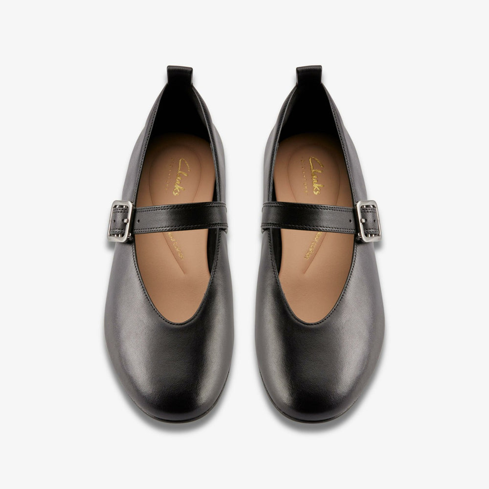 Fawna Bar Black Leather | Clarks Onsale