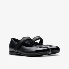Finja Gem Kid Black Leather | Clarks