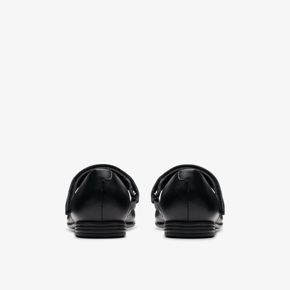 Finja Gem Kid Black Leather | Clarks
