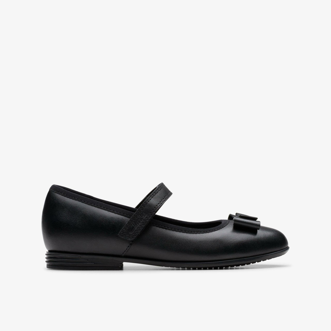 Finja Tap Older Black Leather | Clarks For Sale
