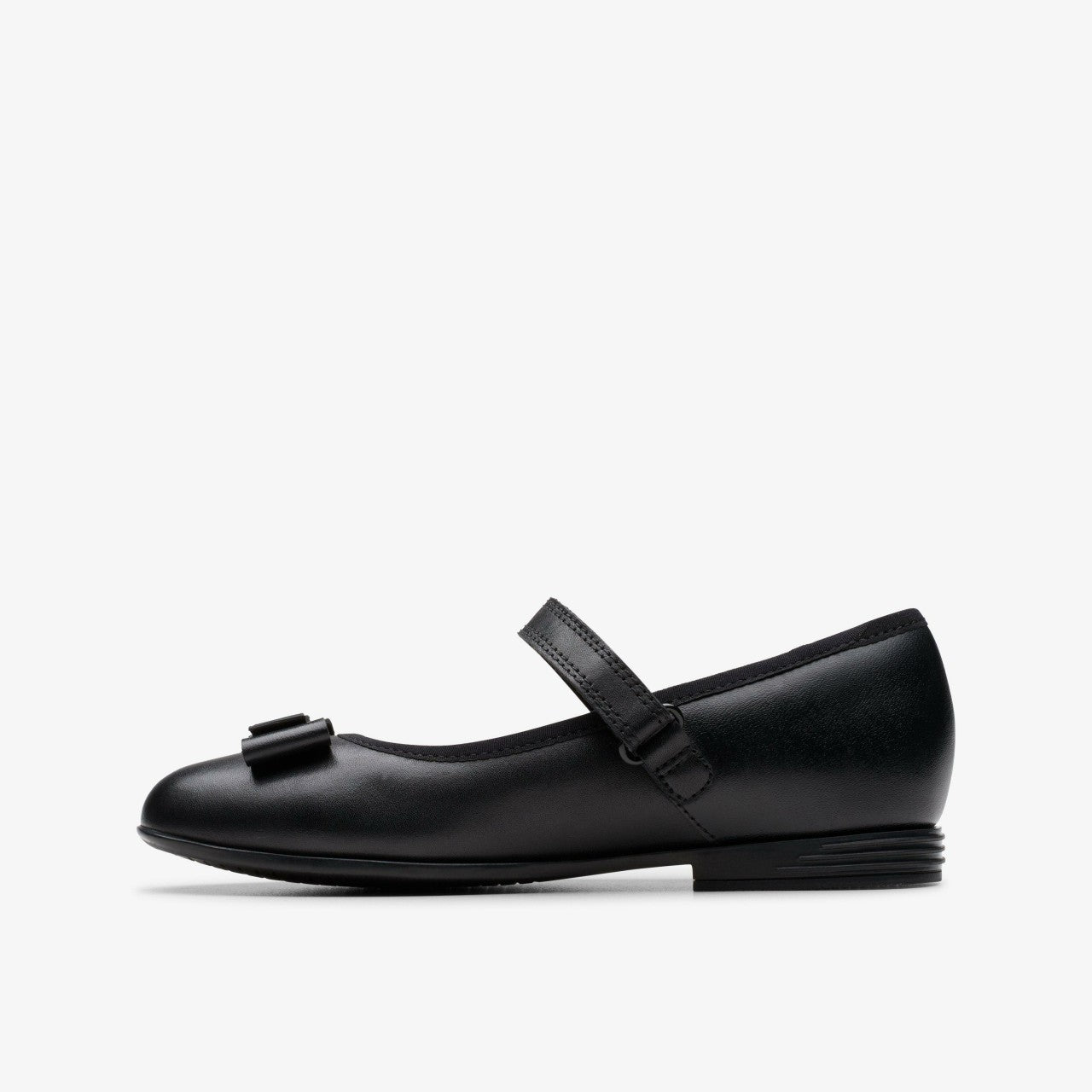 Finja Tap Older Black Leather | Clarks For Sale