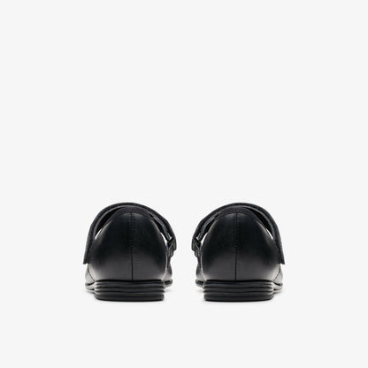 Finja Tap Older Black Leather | Clarks For Sale