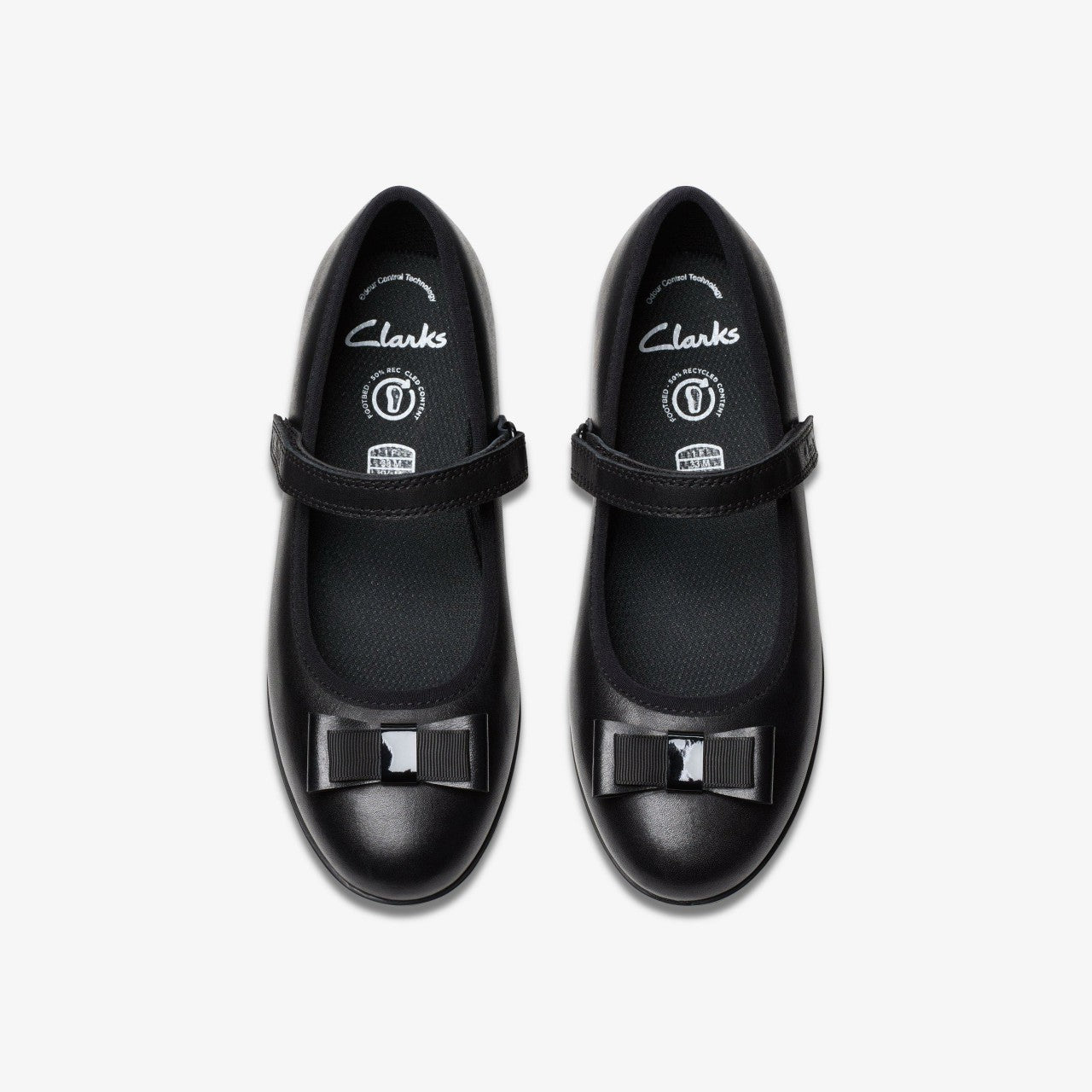 Finja Tap Older Black Leather | Clarks For Sale