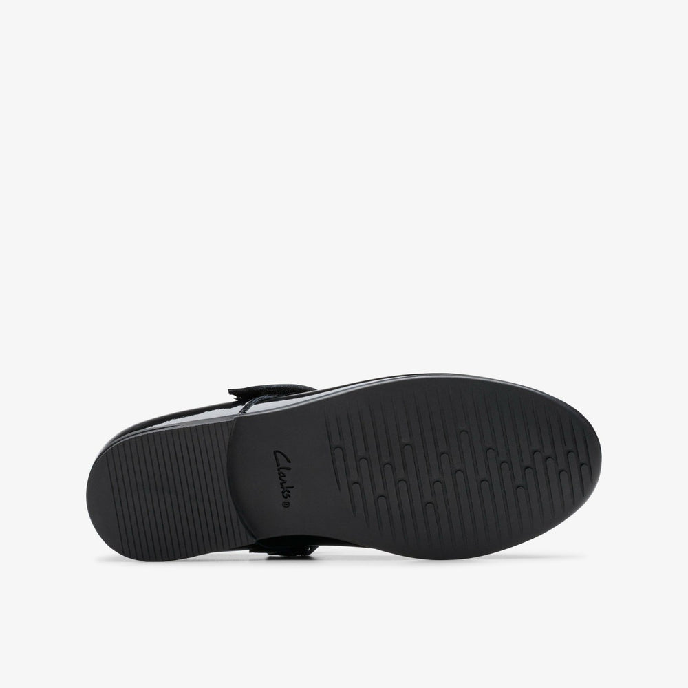Finja Tap Older Black Patent | Clarks US