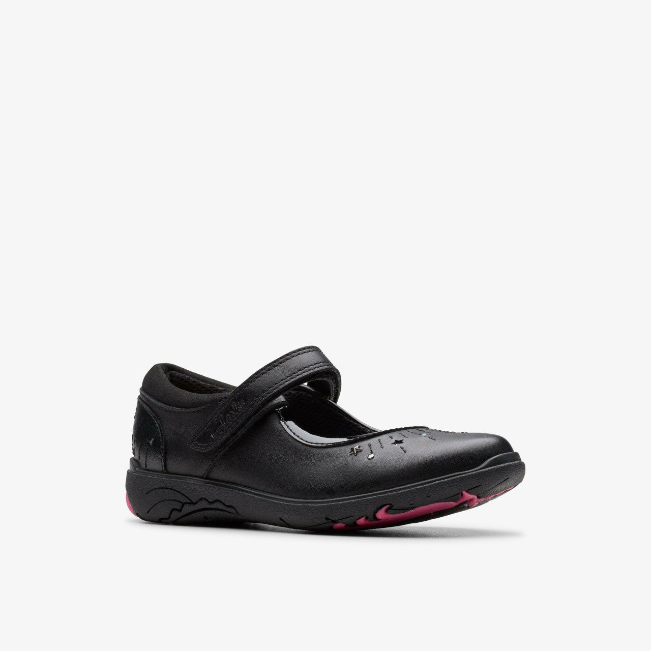 Relda Wish Kid Black Leather | Clarks