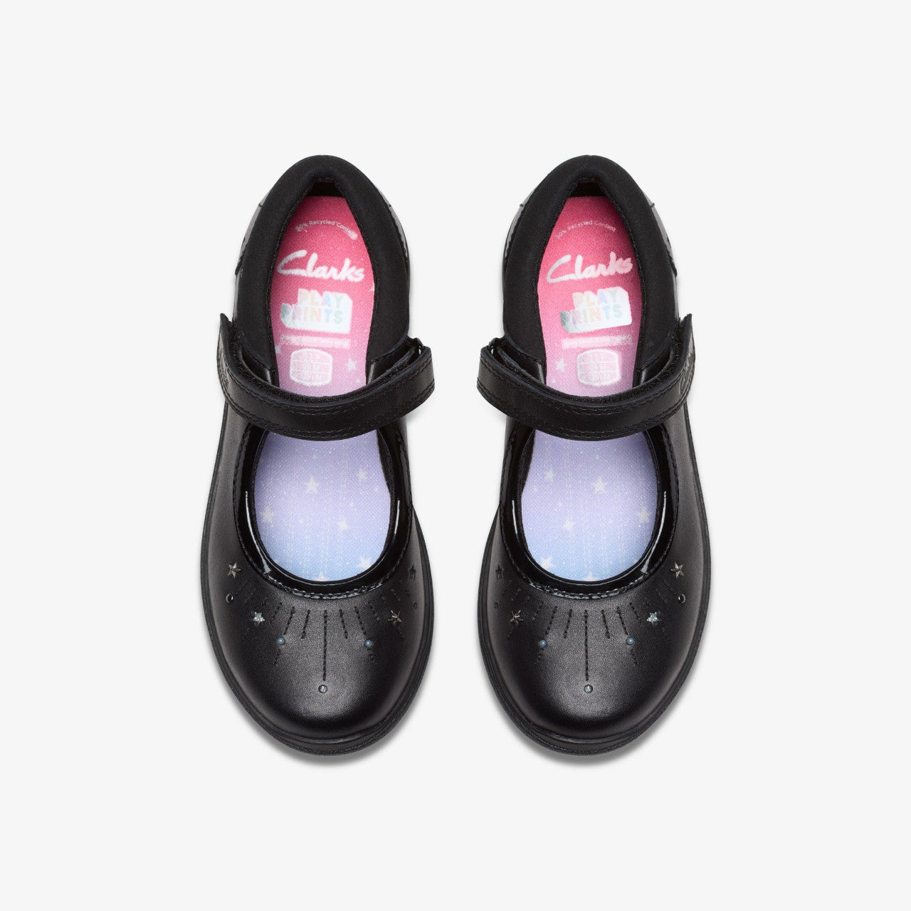 Relda Wish Kid Black Leather | Clarks