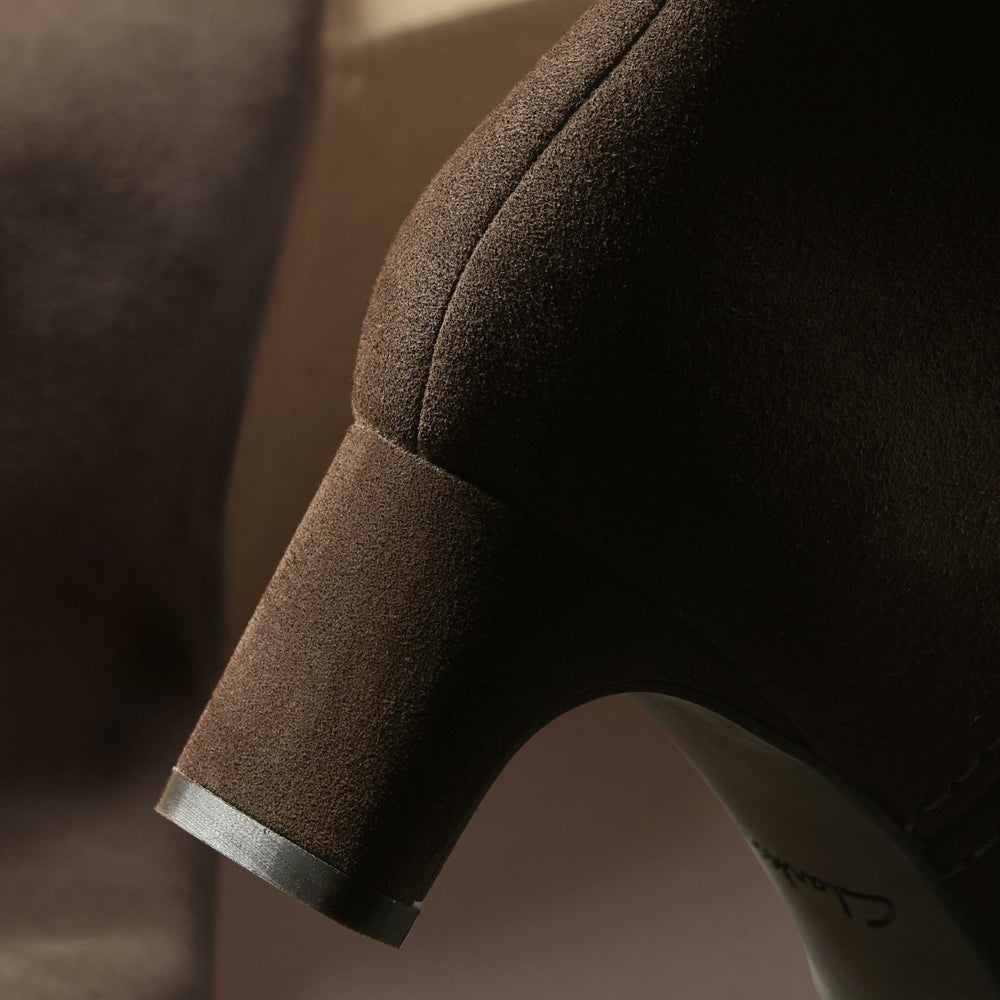 Edina Tall Dark Brown Suede | Clarks Sale