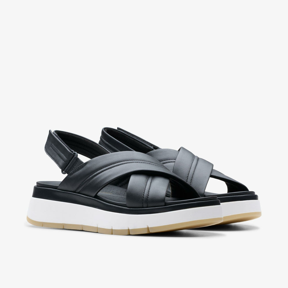 Tuscan Cross Black Leather | Clarks Discount
