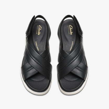 Tuscan Cross Black Leather | Clarks Discount