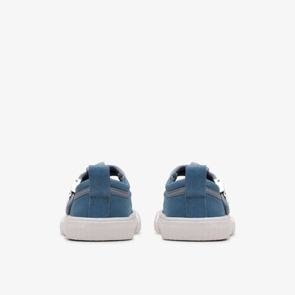 Foxing Berry Toddler Blue Canvas | Clarks For Sale