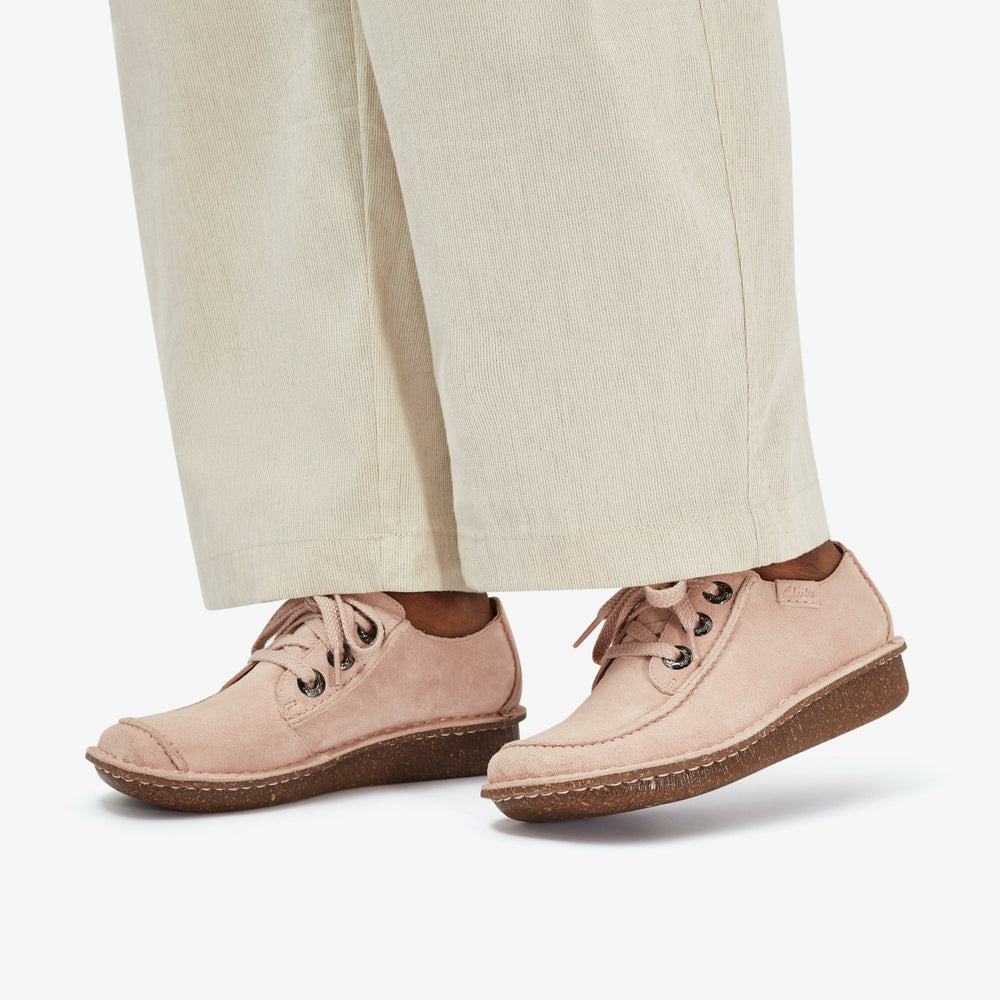 Funny Dream Light Pink Suede | Clarks Discount