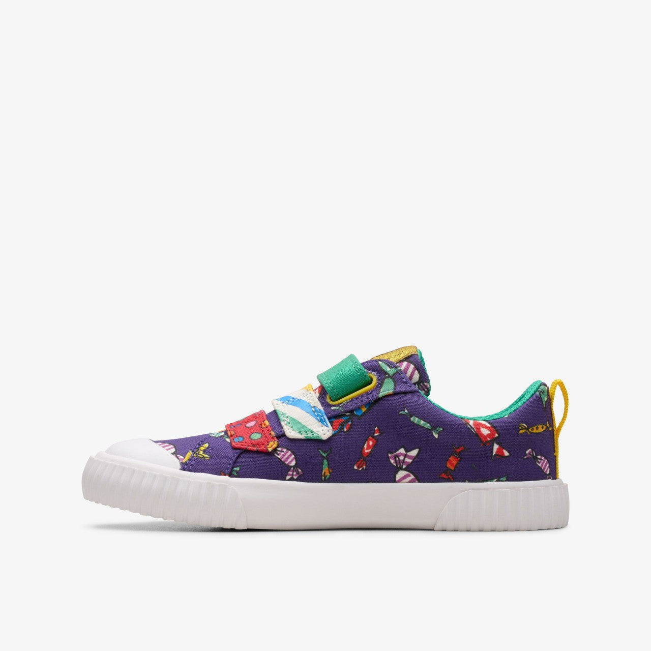 Roald Dahl Charlie & the Chocolate Factory Foxing Mix Kid Purple Canvas | Clarks Discount