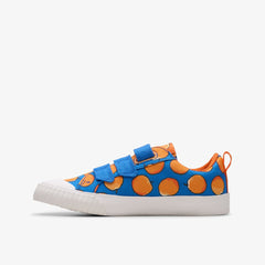 Roald Dahl James & the Giant Peach Foxing Air Kid Blue Canvas | Clarks
