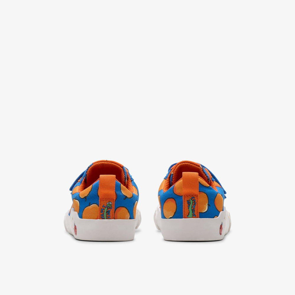 Roald Dahl James & the Giant Peach Foxing Air Kid Blue Canvas | Clarks