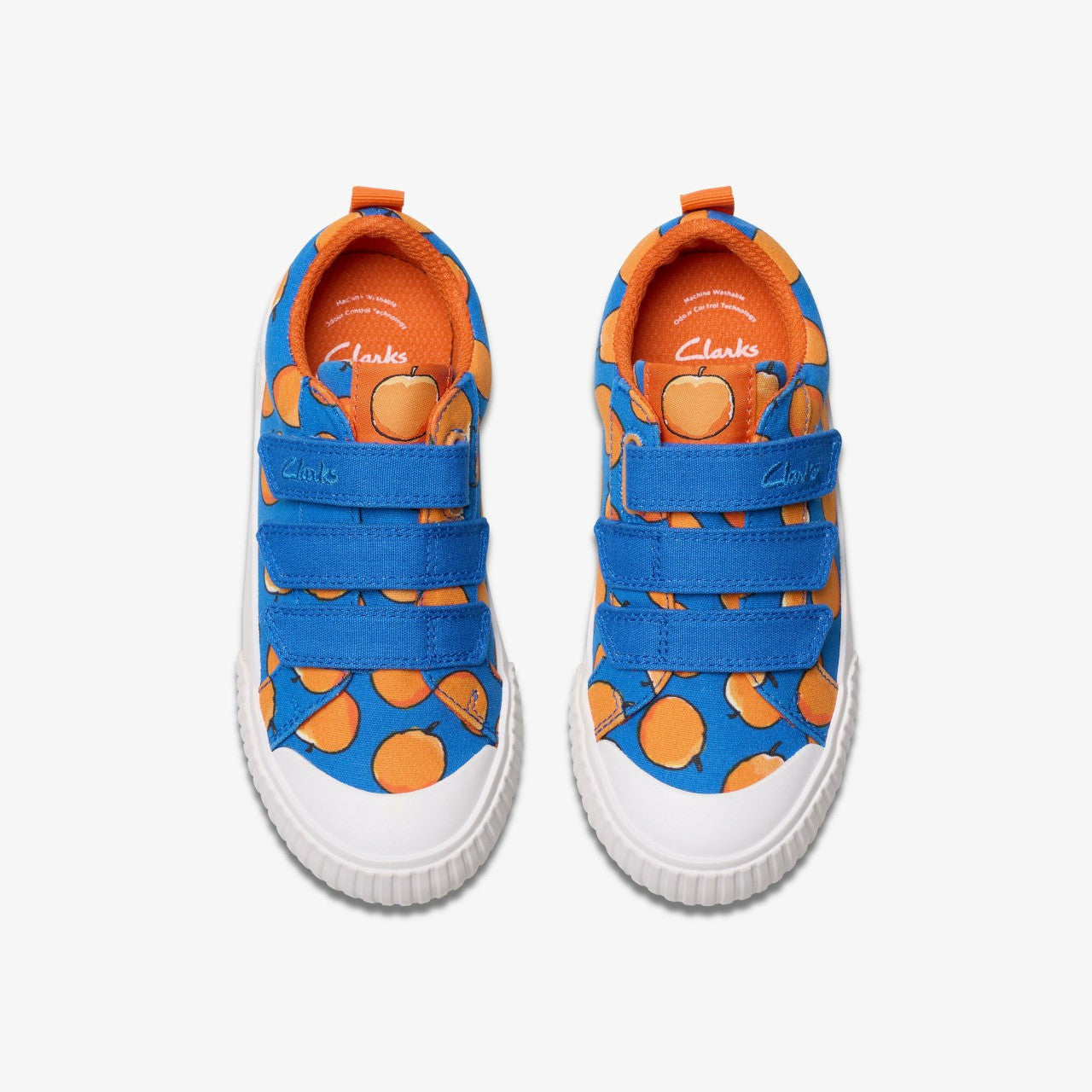 Roald Dahl James & the Giant Peach Foxing Air Kid Blue Canvas | Clarks