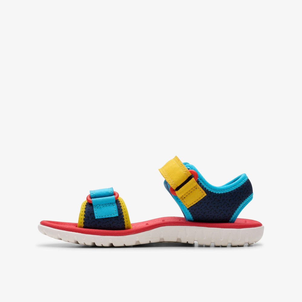 Roald Dahl The Enormous Crocodile Surfing Ace Kid Navy Print | Clarks
