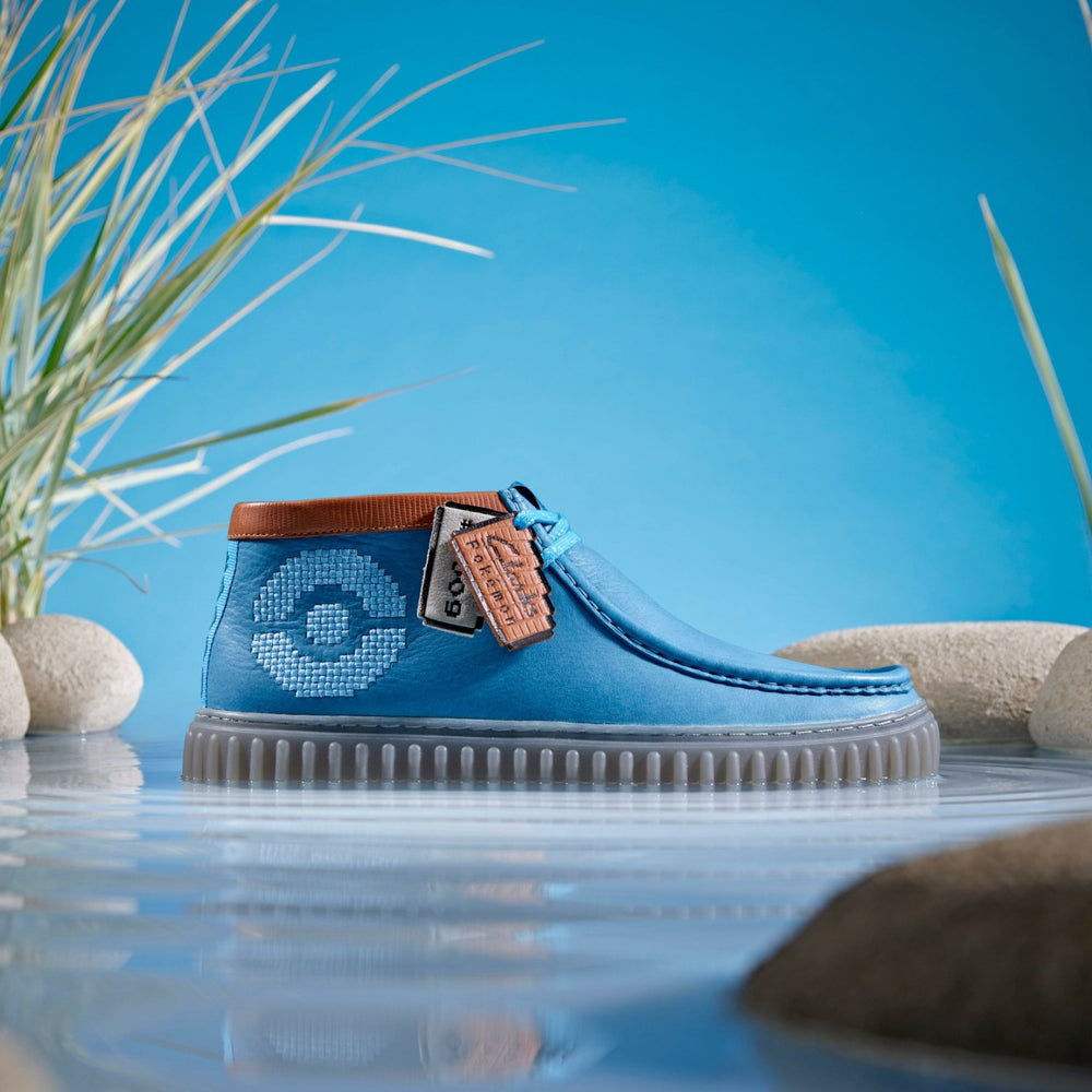 Torhill Explore Blue Leather | Clarks Onsale