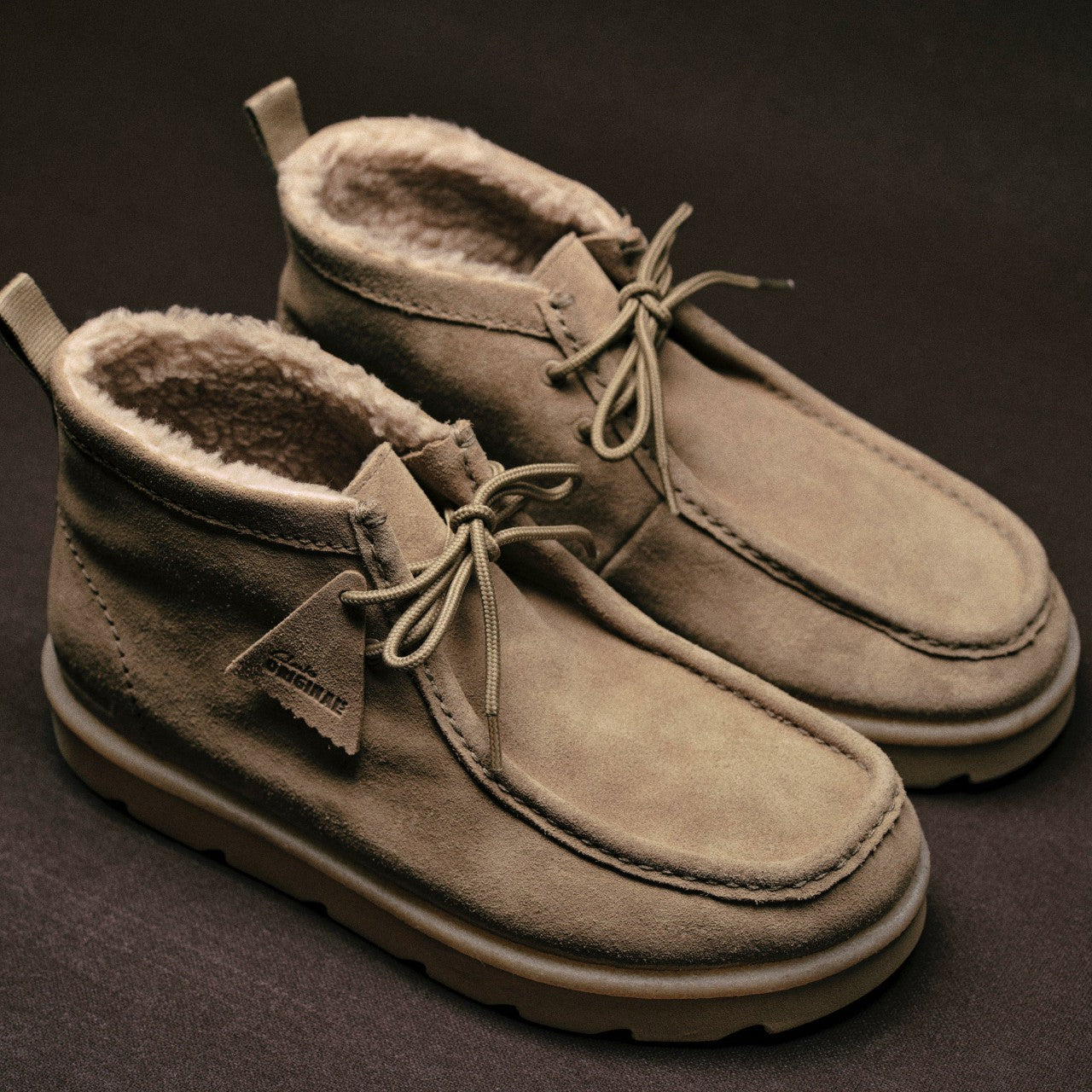 Meare Walla Boot Dark Sand Warmlined | Clarks Onsale