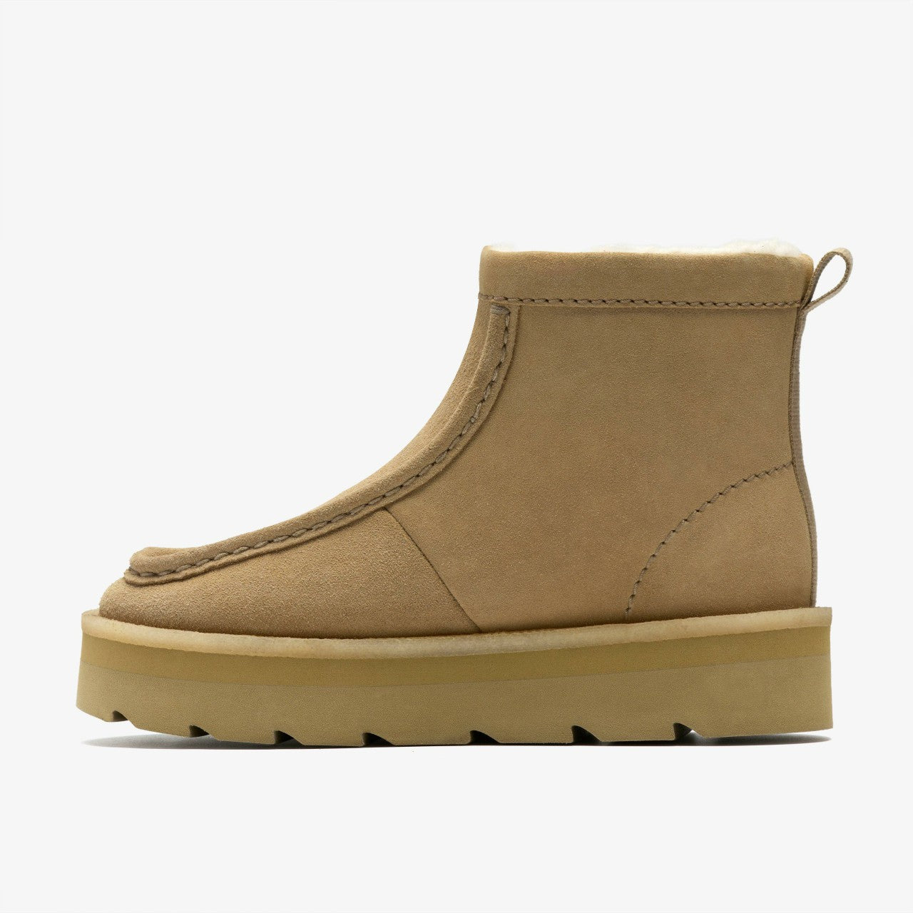 Meare Rooey Dark Sand Warmlined | Clarks