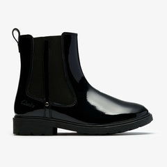 Astrol Orin Kid Black Patent | Clarks