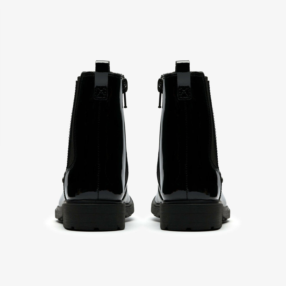 Astrol Orin Kid Black Patent | Clarks