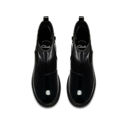 Astrol Orin Kid Black Patent | Clarks