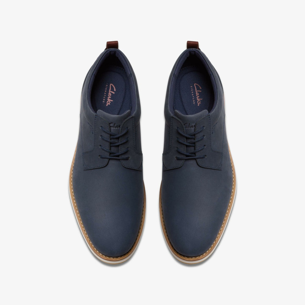 Lapford Lace Navy Nubuck | Clarks