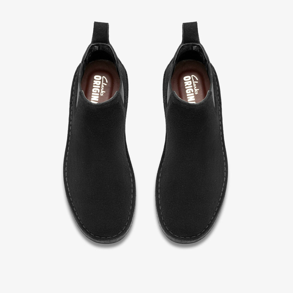 Desert Chelsea Black Suede | Clarks Discount