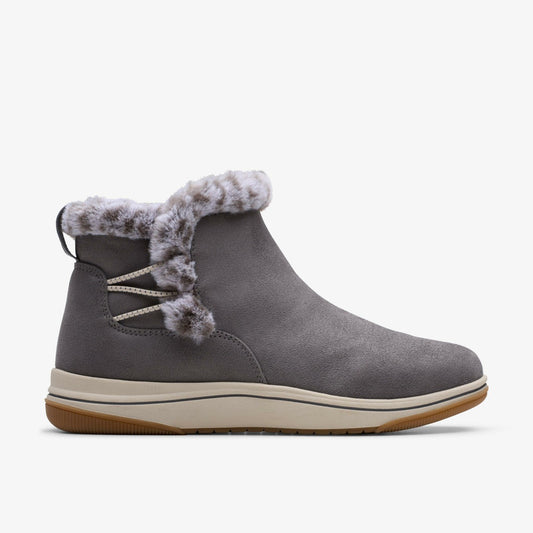 Brinkley Fur Dark Grey | Clarks