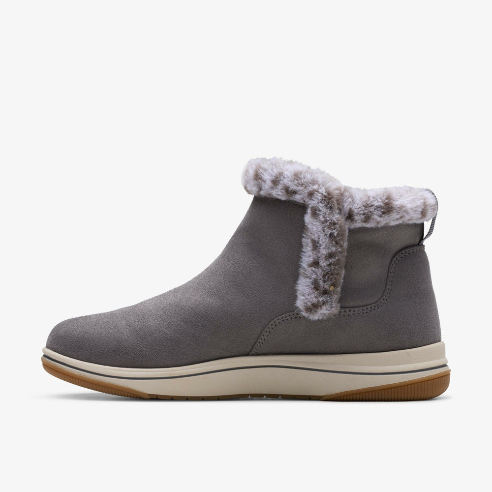 Brinkley Fur Dark Grey | Clarks