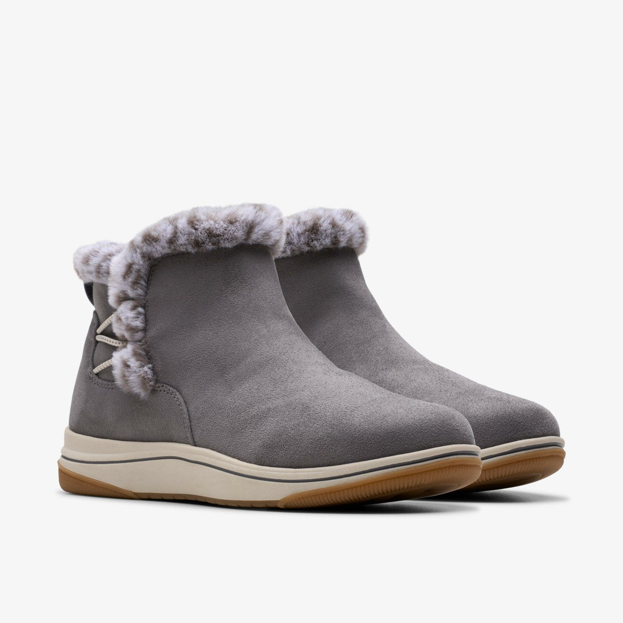Brinkley Fur Dark Grey | Clarks