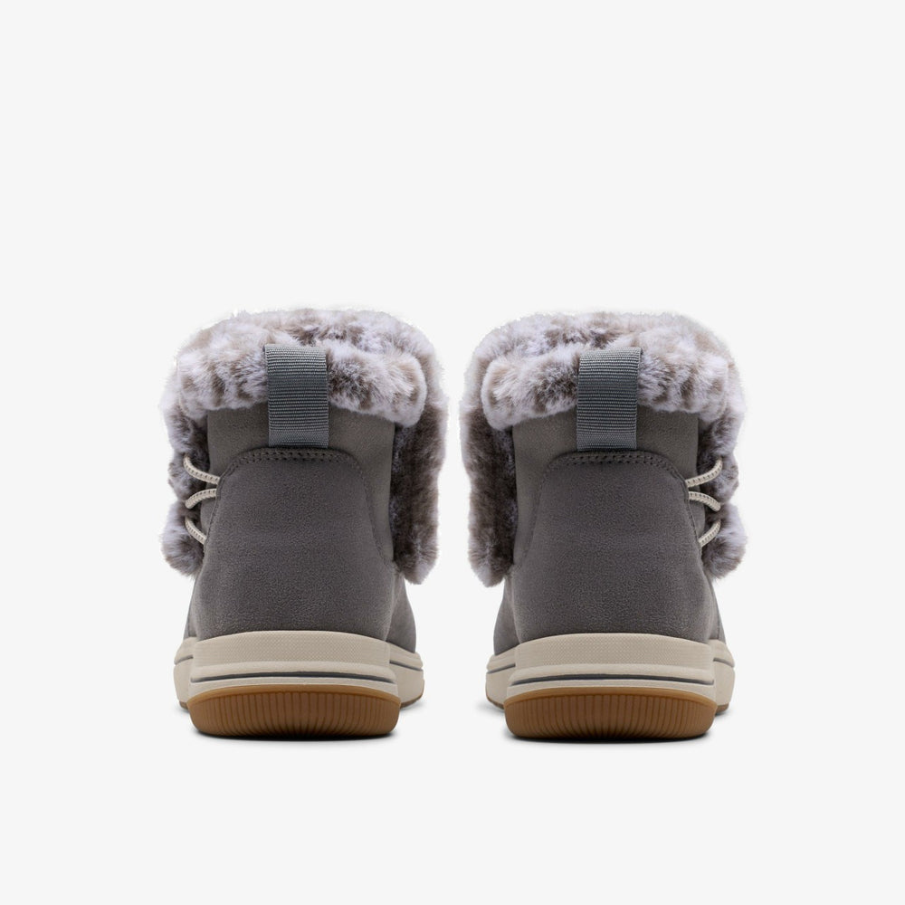 Brinkley Fur Dark Grey | Clarks