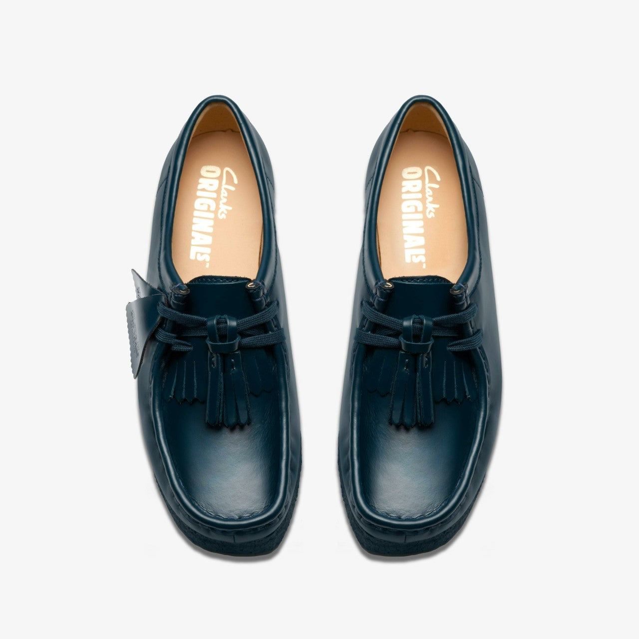 Wallabee Dark Teal Leather | Clarks For Sale
