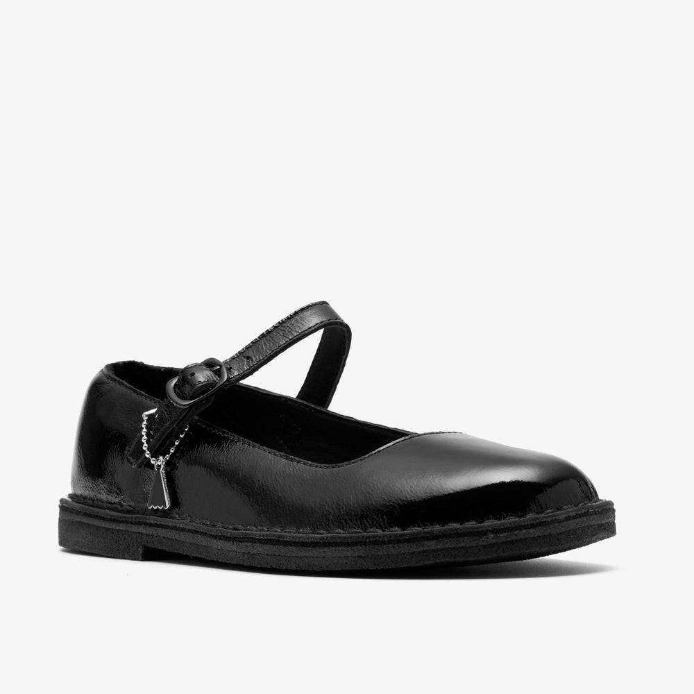 Desert Jane Black Patent | Clarks