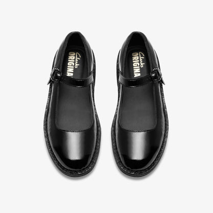 Desert Jane Black Patent | Clarks
