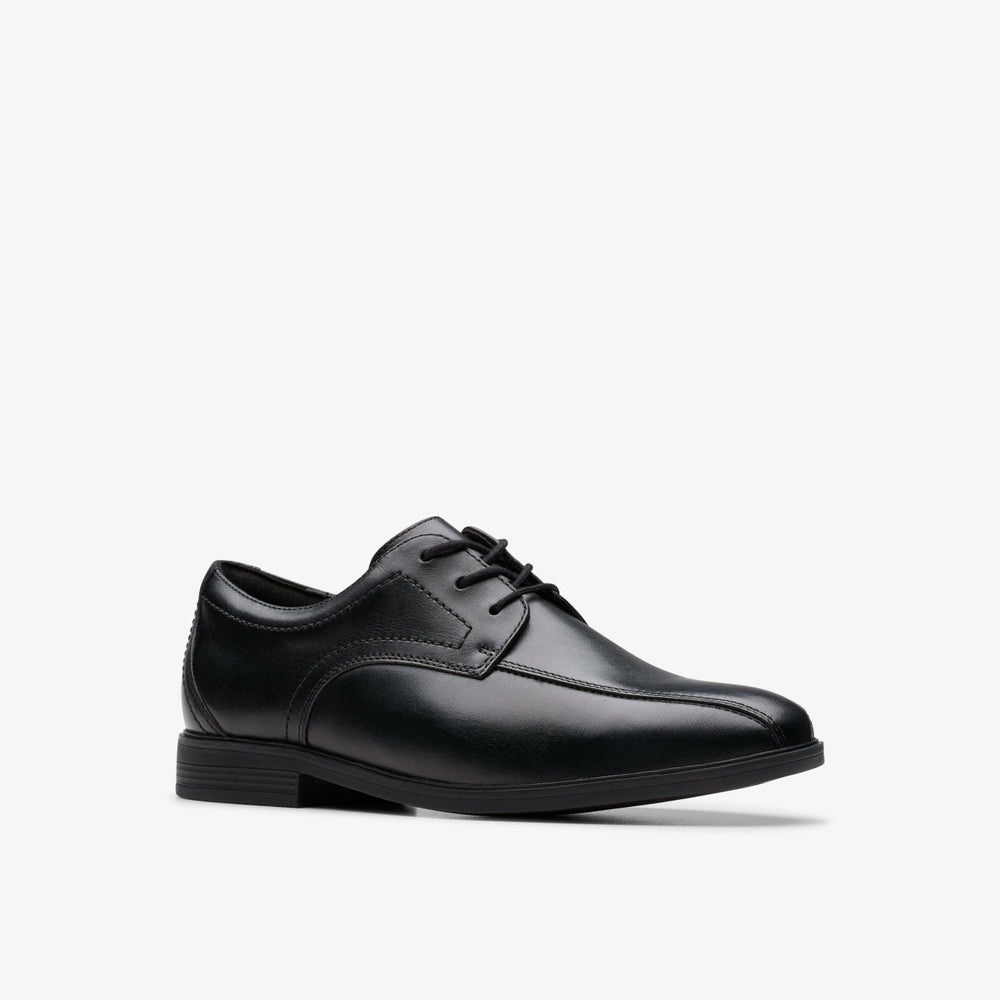 Jonwin Loop Youth Black Leather | Clarks Sale