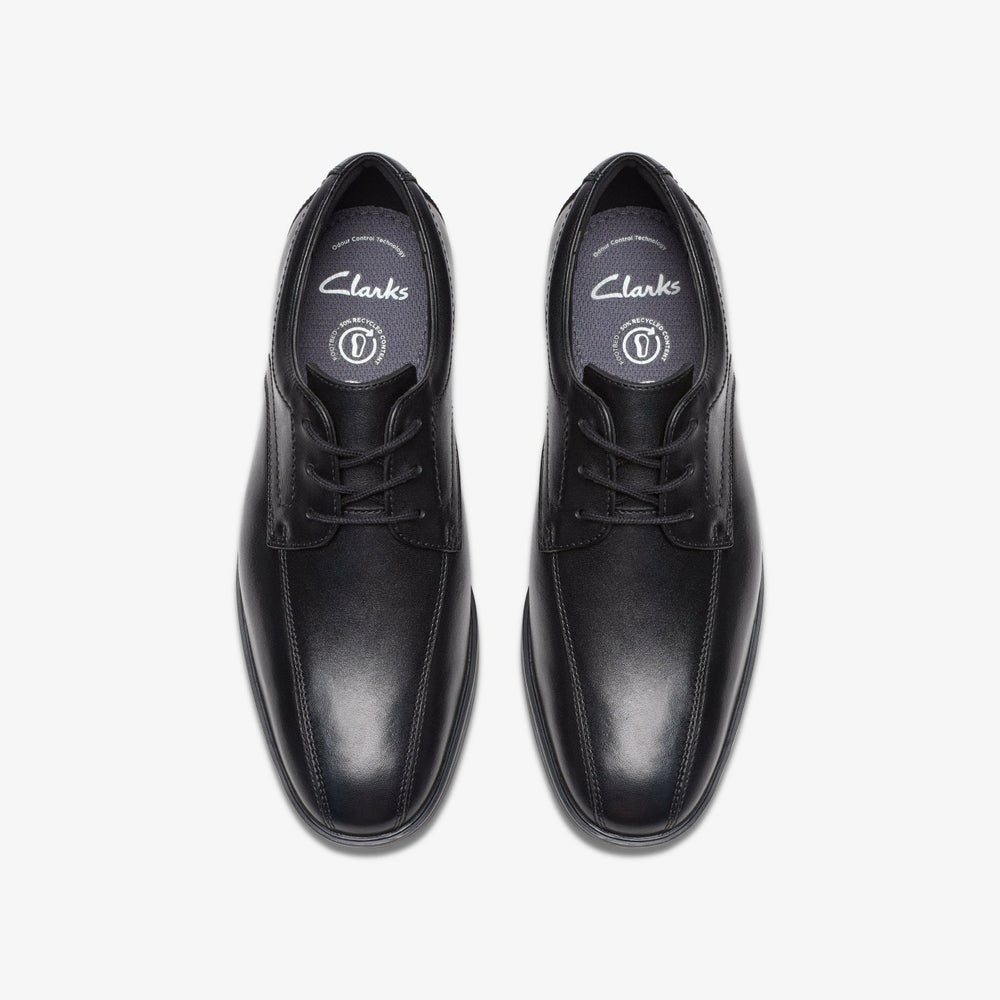 Jonwin Loop Youth Black Leather | Clarks Sale