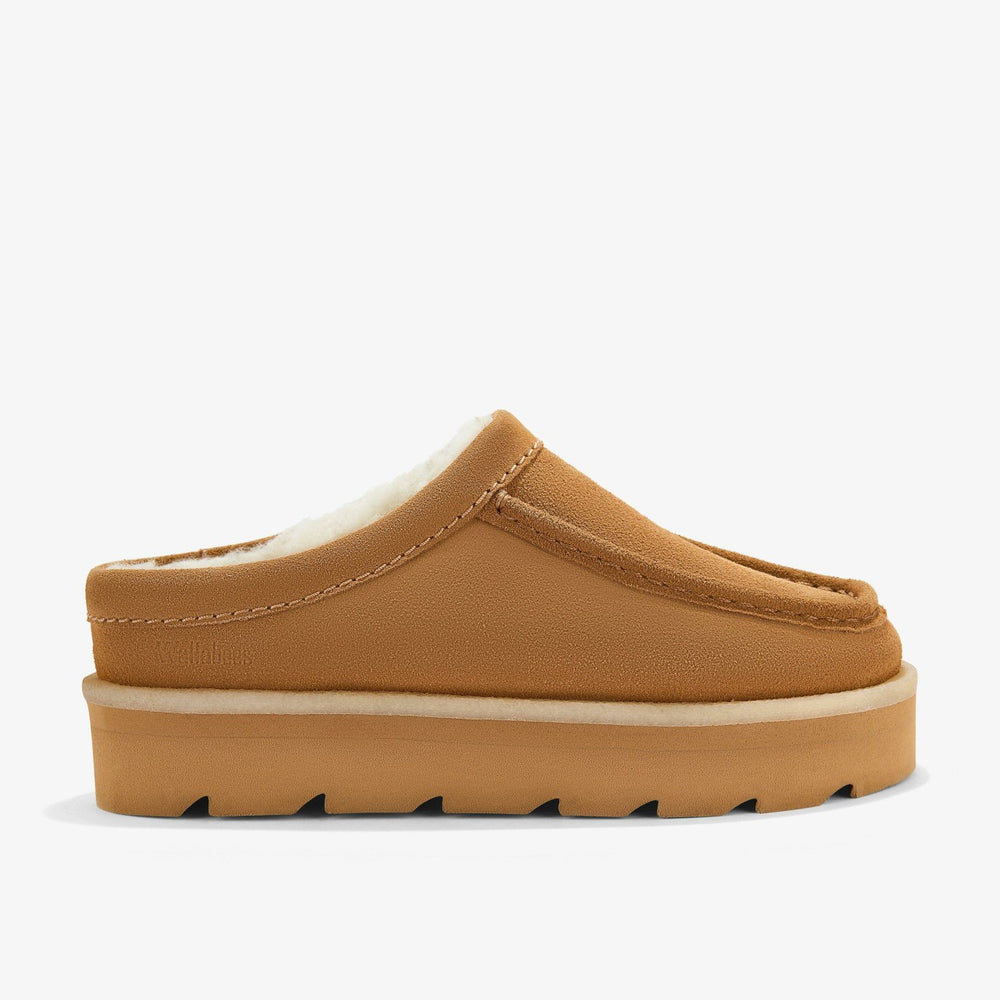 Meare Mule Caramel Warmlined | Clarks US
