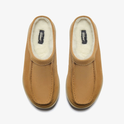 Meare Mule Caramel Warmlined | Clarks US