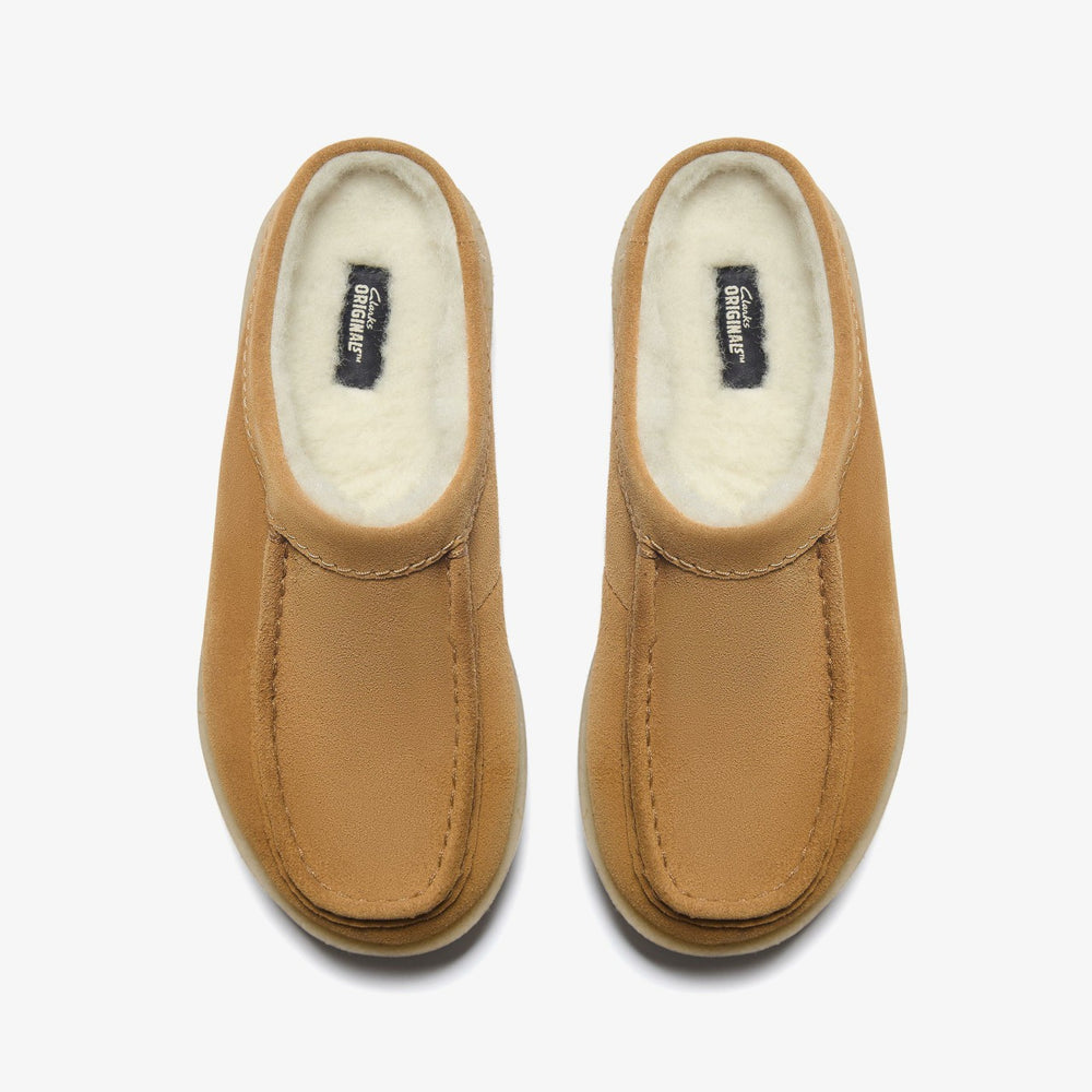 Meare Mule Caramel Warmlined | Clarks US