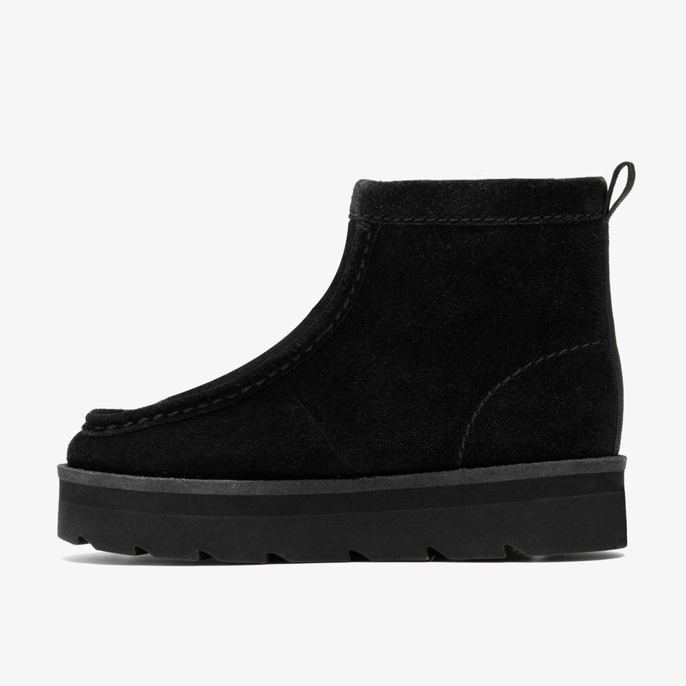 Meare Rooey Black Suede Warmlined | Clarks Discount
