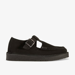 Nomad T Bar Black Suede | Clarks Discount