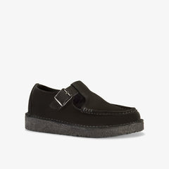 Nomad T Bar Black Suede | Clarks Discount