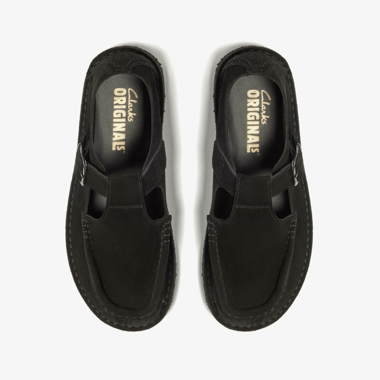 Nomad T Bar Black Suede | Clarks Discount