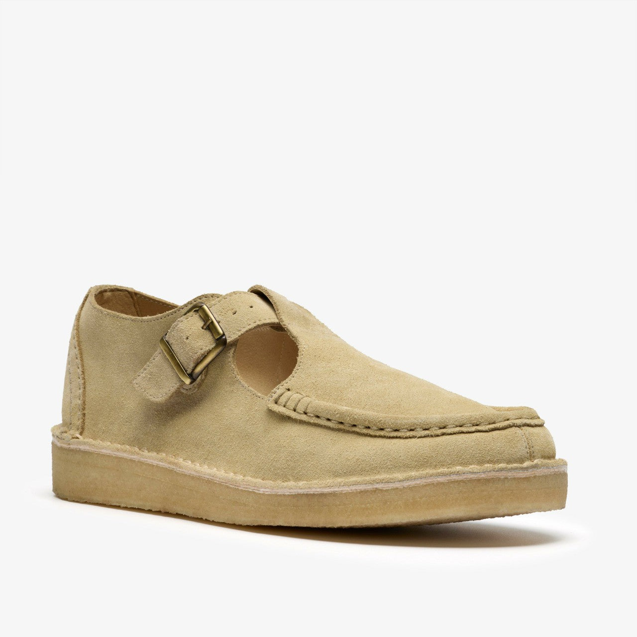 Nomad T Bar Maple Suede | Clarks