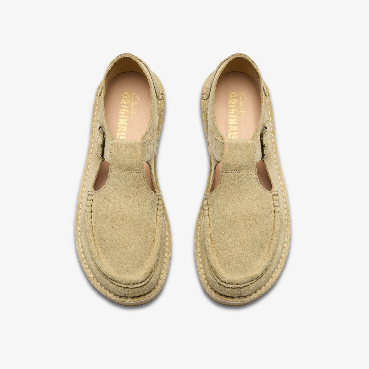 Nomad T Bar Maple Suede | Clarks